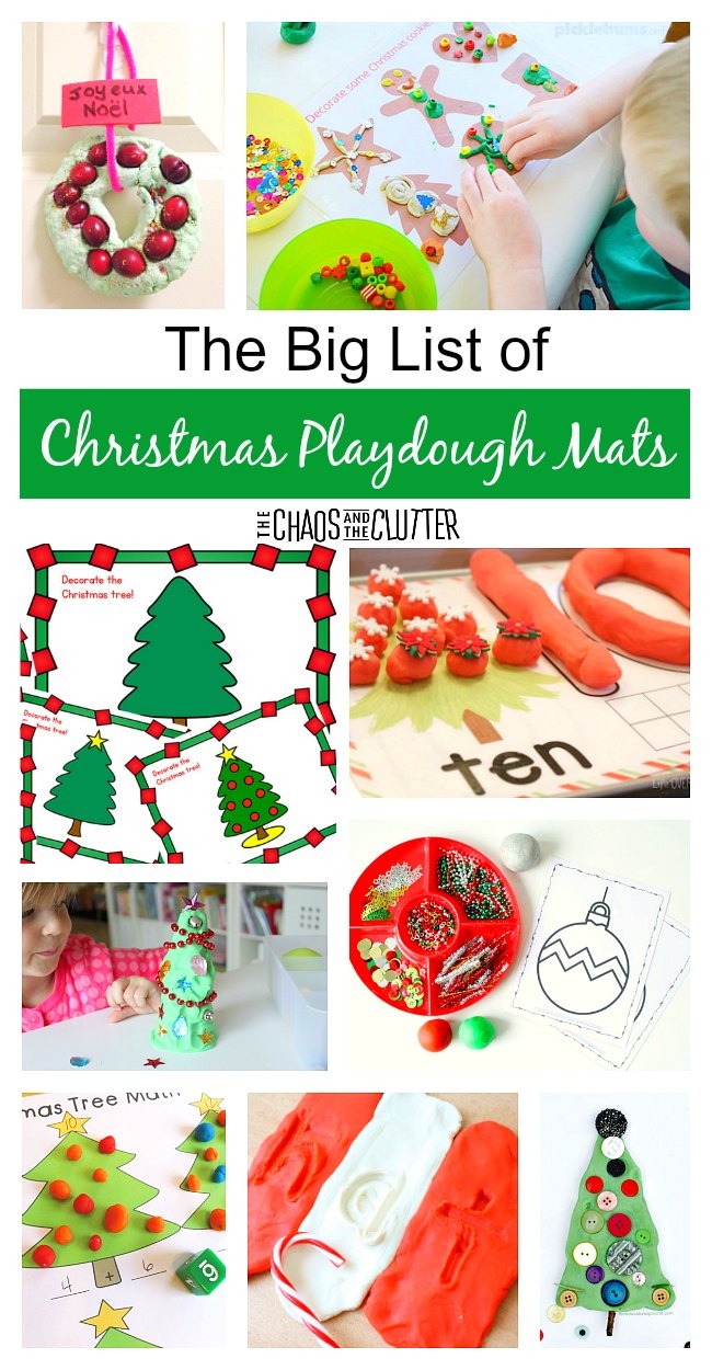 The Big List Of Christmas Playdough Mats - Free Printable Playdough Mats