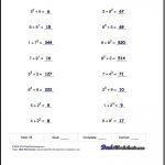 The Exponents Worksheets In This Section Provide Practice That   Free Printable Exponent Worksheets