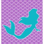 The Little Mermaid Party Poster & Labels ~ Free Printable   Free Mermaid Printables