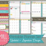 The Polka Dot Posie: How To Print & Assemble Our Small Planner Pages   Mini Binder Free Printables