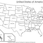The United States Of America Labeled Map   Free Printable Map Of United States With States Labeled