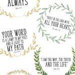 These Printable Bible Verses Are Free, And Are Perfect To Help Your   Free Printable Scripture Verses