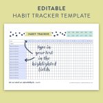 This Free Printable Habit Tracker Will Help You Reach Your Goals   Habit Tracker Free Printable