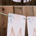 This Free Printable "just Married" Floral Banner Is So Cute!!   Just Married Free Printable