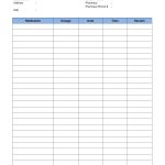 This Is A Medication Log Template That You Can Use To Record Day To   Free Printable Wallet Medication List Template