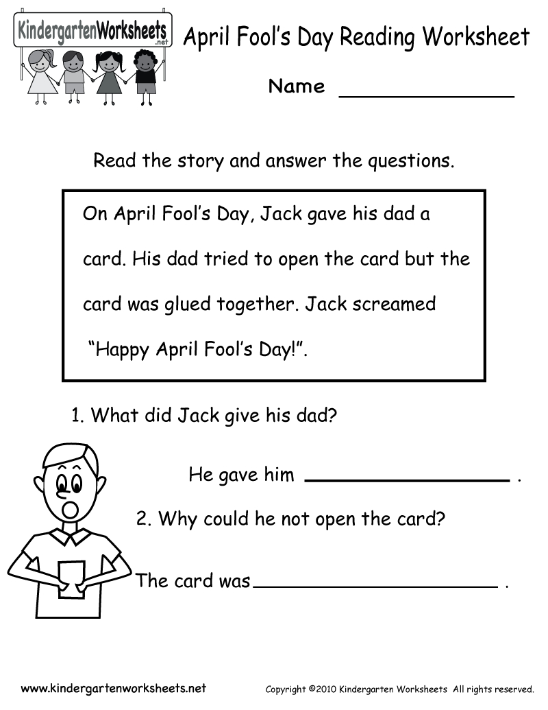 This Is A Reading Comprehension Worksheet Intended To Help Readers - Free Printable Easy Readers For Kindergarten