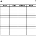 Timetable Templates For Microsoft Word   Free And Printable   Free Printable Class List Template For Teachers