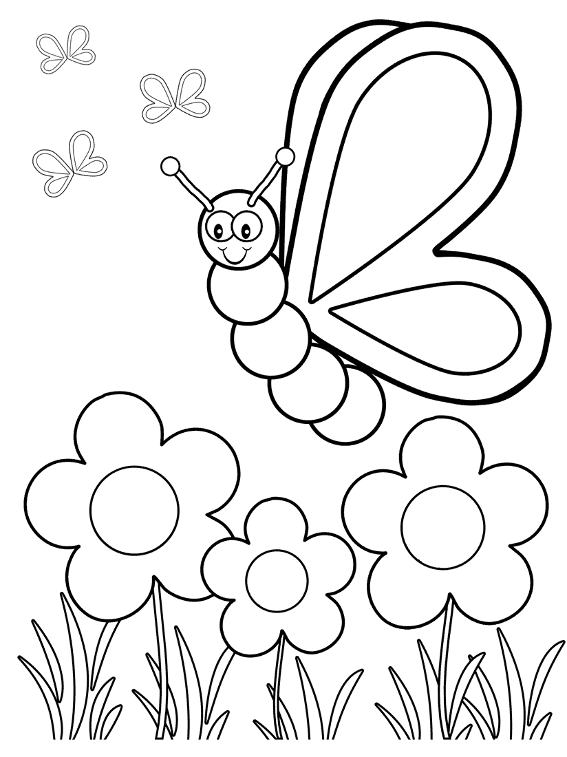 Top 50 Free Printable Butterfly Coloring Pages Online | Coloring - Free Printable Coloring Pages For Toddlers