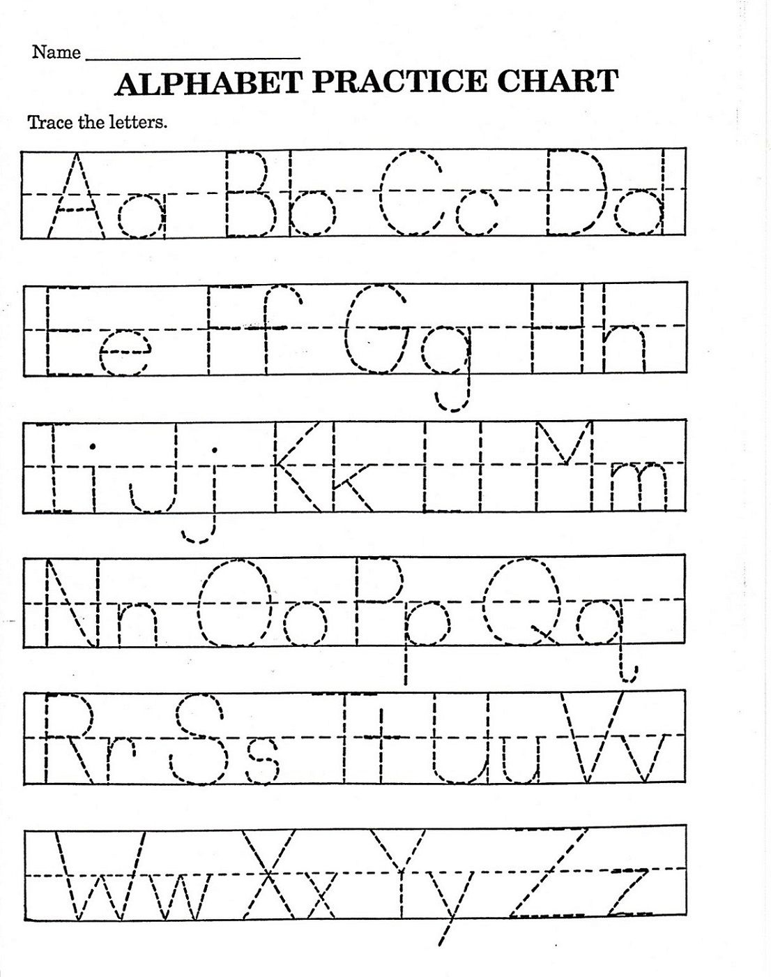 Trace Letter Worksheets Free | Reading And Phonics | Pre K Math - Abc Printables Free