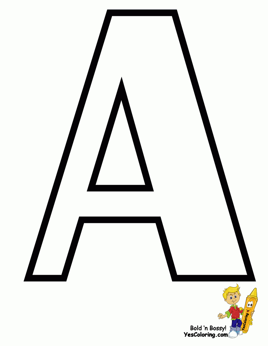Traditional Free Alphabet Coloring Pages | Learn Alphabets| Numbers - Free Alphabet Coloring Printables