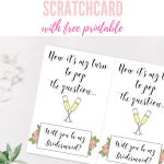 Trying To Decide On A Unique Way To Propose To Your Bridesmaids? Diy   Free Printable Bridesmaid Proposal