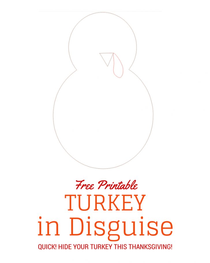 Free Printable Turkey Template