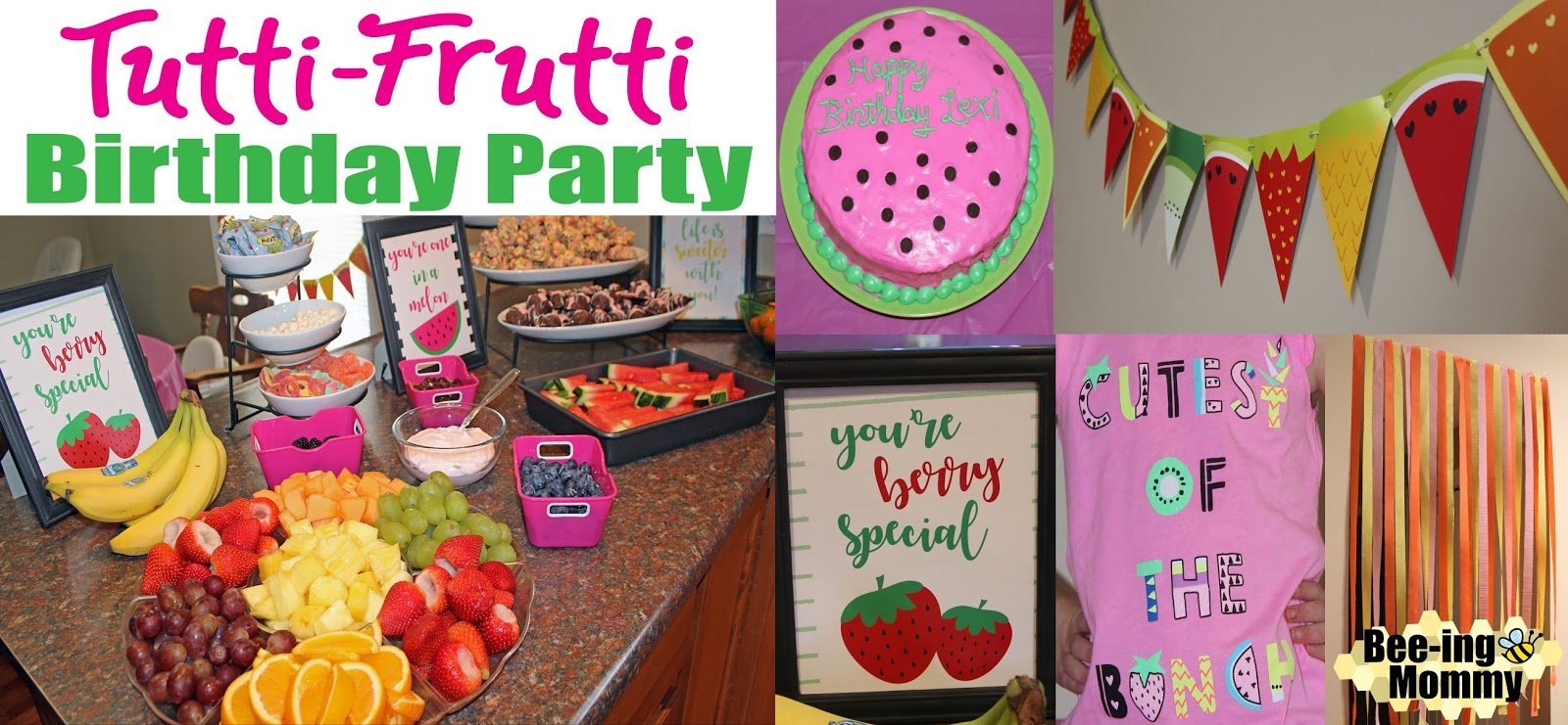 Tutti Frutti Party - Tutti Frutti Free Printables