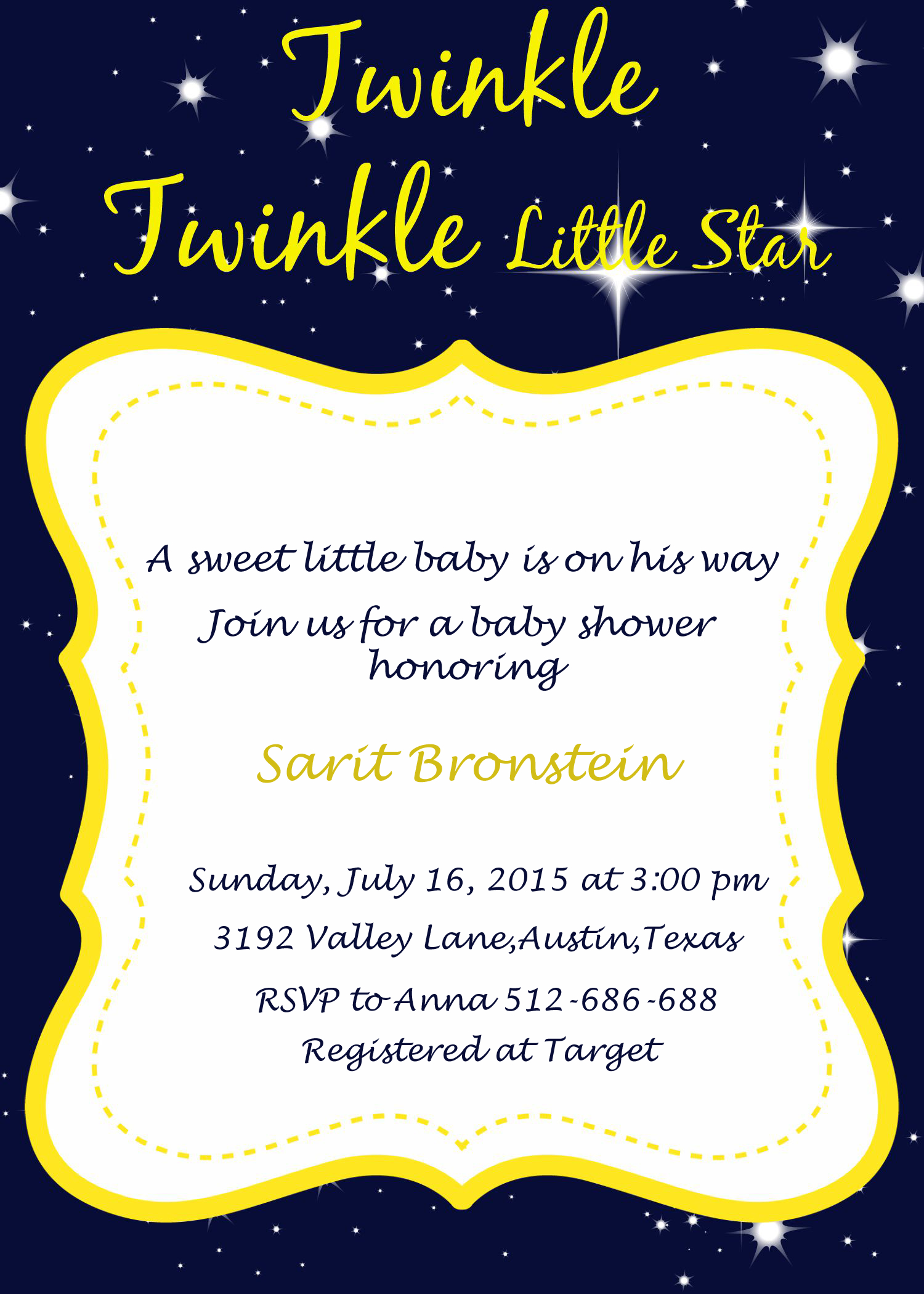 Twinkle Twinkle Baby Shower Ideas - My Practical Baby Shower Guide - Twinkle Twinkle Little Star Baby Shower Free Printables