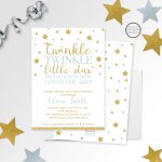 Twinkle Twinkle Little Star Baby Shower Invitation Printed Or | Etsy   Twinkle Twinkle Little Star Baby Shower Free Printables