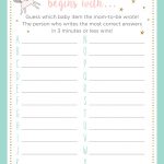 Unicorn Themed Baby Shower Games + Printables   Find The Guest Baby Shower Game Free Printable