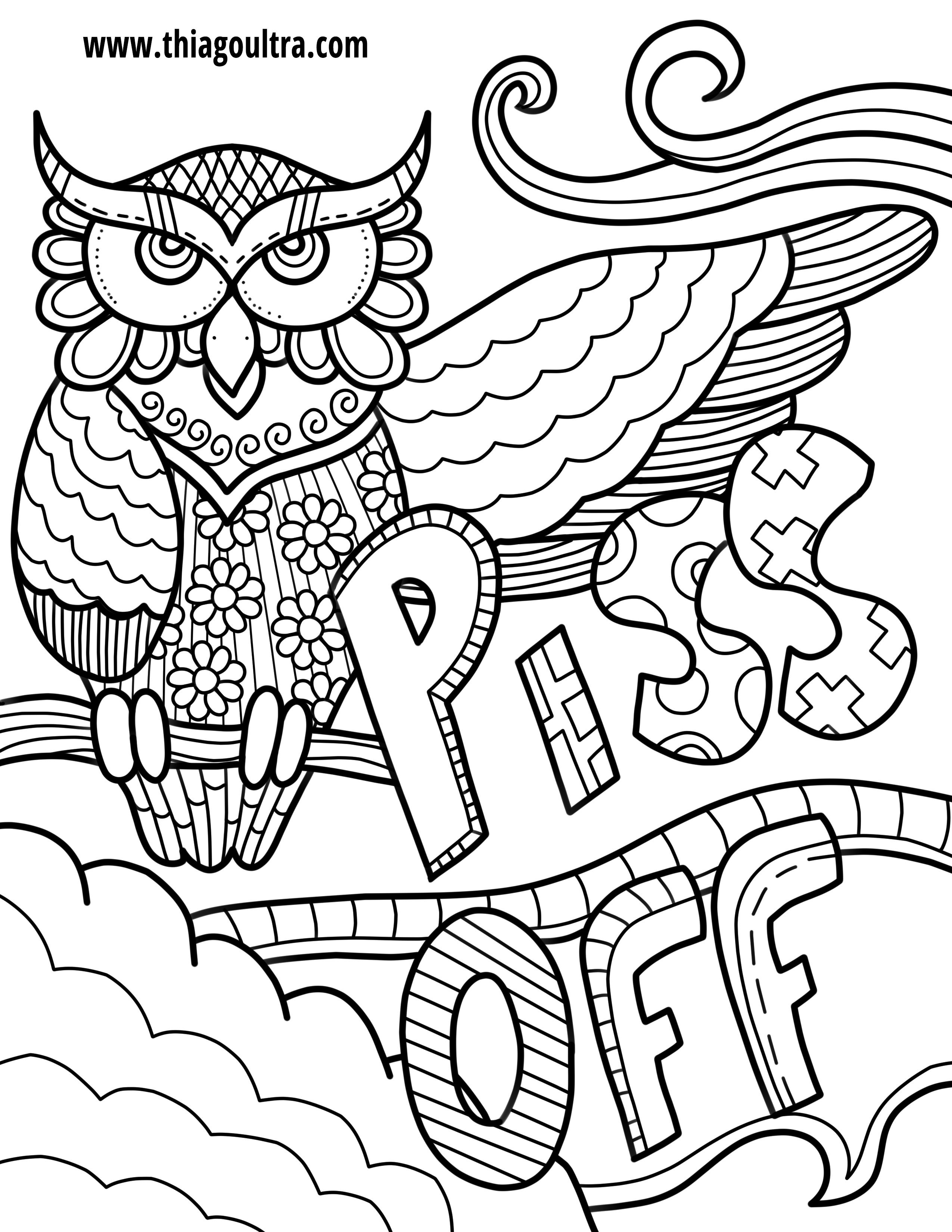 Unique Free Printable Coloring Pages For Adults Only Swear Words - Free Printable Pictures