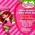 Unique Of Strawberry Shortcake Birthday Invitations Free Printable   Strawberry Shortcake Birthday Cards Free Printable