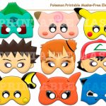 Unique Pokemon Printable Masks+Freeholidaypartystar On Zibbet   Free Printable Pokemon Masks