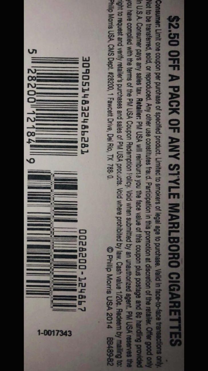 Free Pack Of Cigarettes Printable Coupon