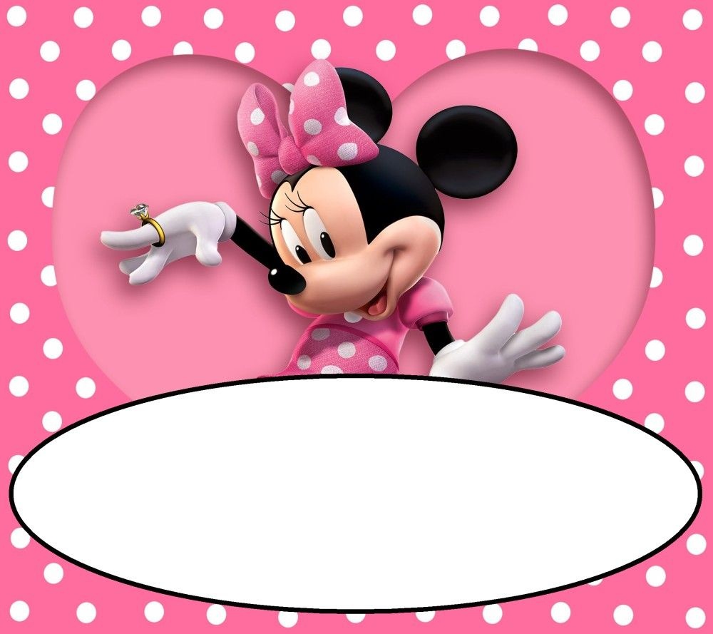 Minnie Mouse Invitation Template Editable And Free Download Free Minnie Mouse Printable