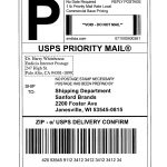 Usps Shipping Label Template | Best And Professional Templates   Free Printable Shipping Label Template