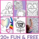 Valentines Coloring Pages   Happiness Is Homemade   Free Printable Adult Valentines Day Cards