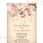 Vintage Bridal Shower Invitation Templates Free | Projects To Try   Free Mason Jar Wedding Invitation Printable Templates