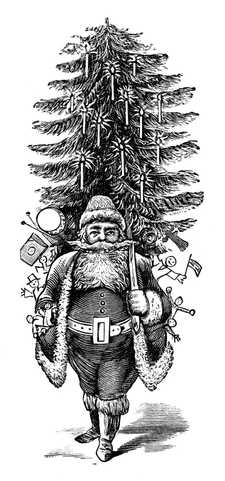 Free Printable Vintage Christmas Clip Art