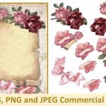 Vintage Scroll Collage Decoupage Sheet Svg, Png And Jpeg Cu   Free Decoupage Printables