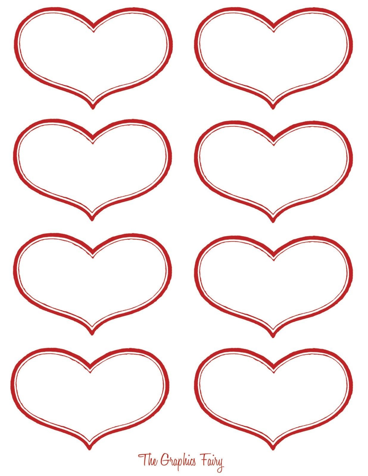 Vintage Valentine Printable - Antique Heart Labels | Diy Ideas - Free Printable Hearts