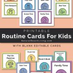 Visual Schedule   Free Printable Routine Cards   Natural Beach Living   Routine Cards Printable Free