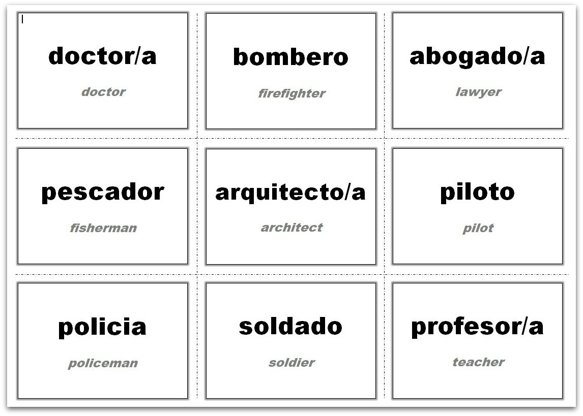 Vocabulary Flash Cards Using Ms Word - Free Printable Vocabulary Flashcards