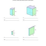 Volume And Surface Area Of Rectangular Prisms With Whole Numbers (A)   Free Printable Volume Of Rectangular Prism Worksheets