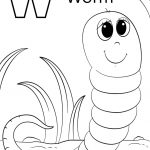W Is For Worm | Super Coloring | Home Work | Color, Coloring Pages   Free Printable Worm Worksheets