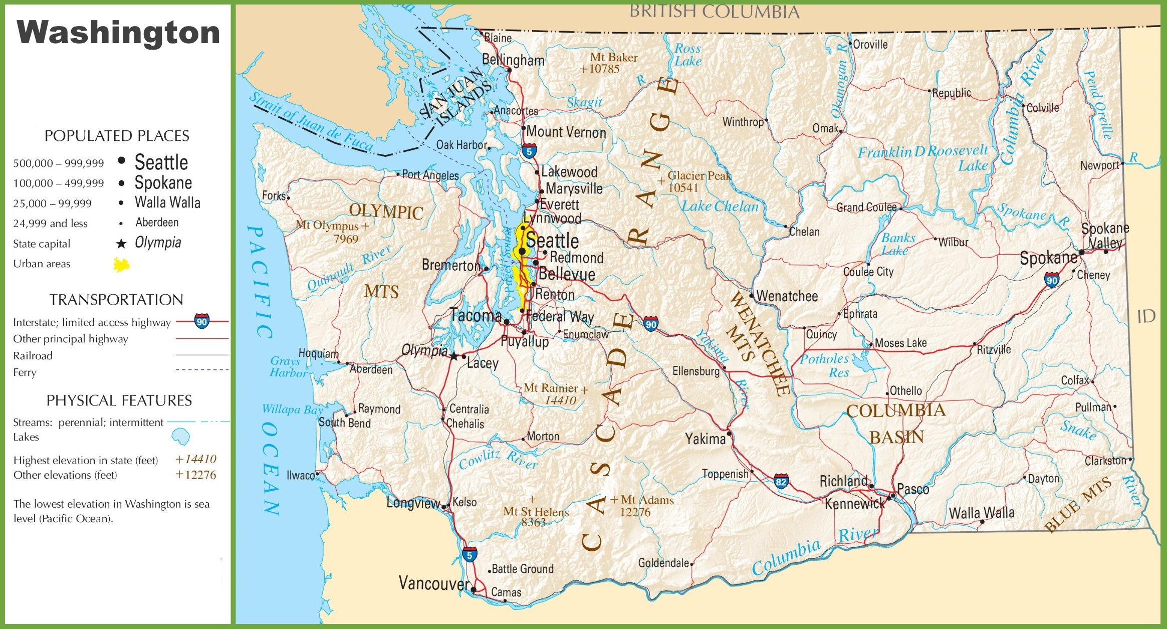 Washington State Map Diagram Coloring Page At Yescoloring - Free ...