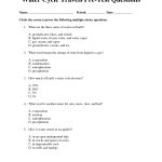 Water Cycle Multiple Choice Pre Test Questions | Water Cycle   Free Printable Versatiles Worksheets