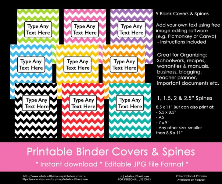 Free Printable Binder Covers And Spines