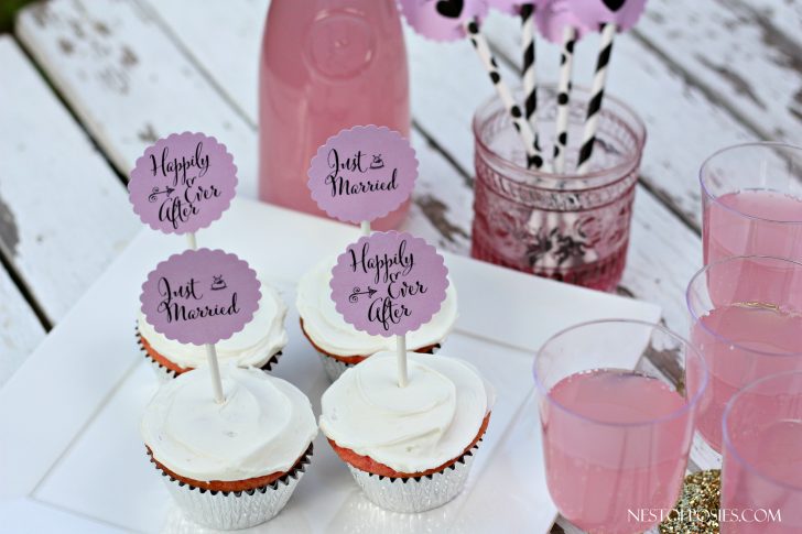 Free Printable Cupcake Toppers Bridal Shower