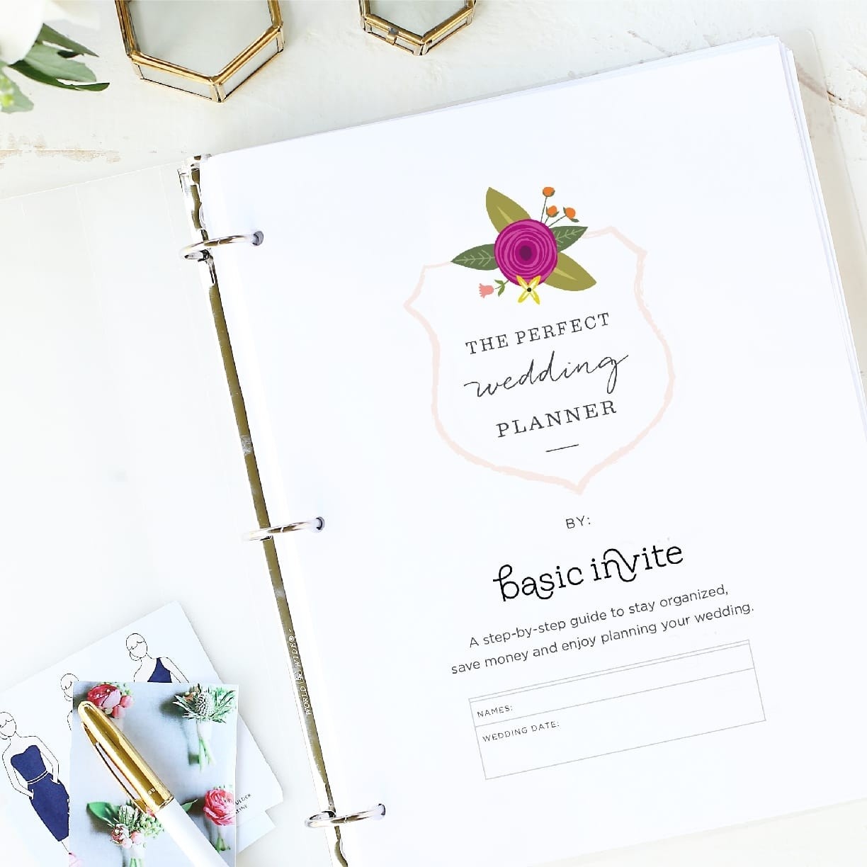 Wedding Planner Printablebasic Invite - Free Printable Wedding Organizer Templates