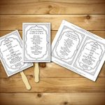 Wedding Program Template   Printable Wedding Program   Diy Wedding   Free Printable Wedding Fan Templates