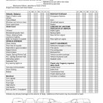 Weekly Vehicle Inspection Checklist Template | Car Maintenance Tips   Free Printable Vehicle Inspection Form