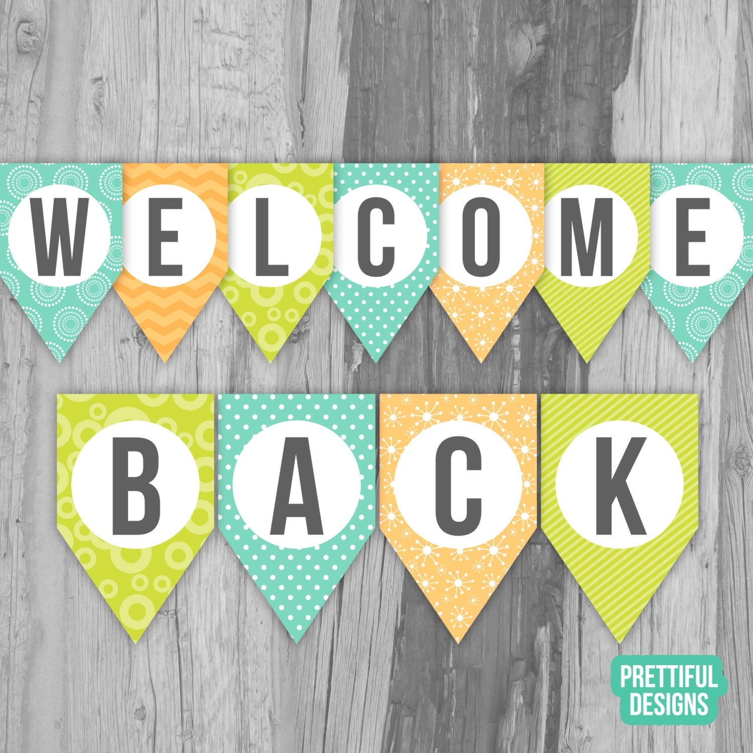 Welcome Back First Day Of School Banner Printable Instant | Etsy - Welcome Back Banner Printable Free