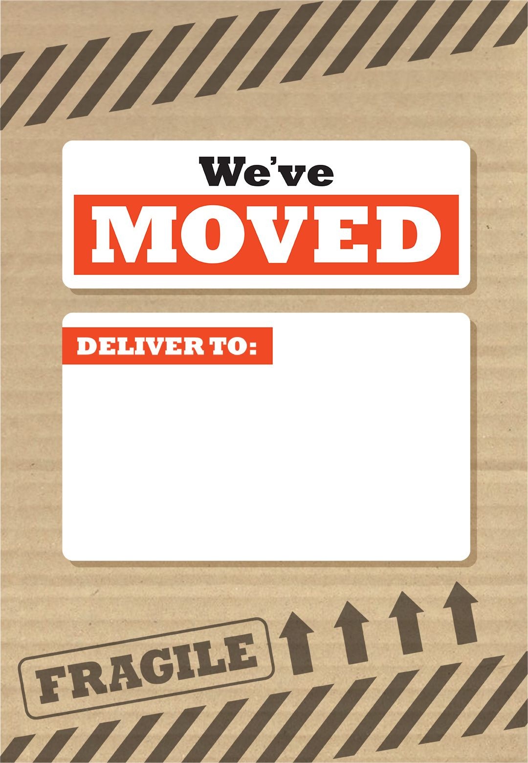 We&amp;#039;ve Moved Box - Free Printable Moving Announcement Template - Free Printable Moving Announcement Templates