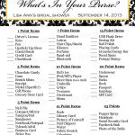 What's In Your Purse   Bridal Shower Game Printable | Ideas For   Free Printable Bridal Shower Games What&#039;s In Your Purse