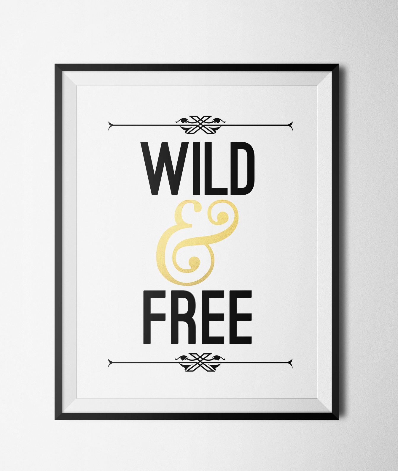 Wild &amp;amp; Free Printable 8X10&amp;quot; Typography Poster · Glamluxe Prints - Free Printable Typography Posters