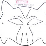Wolf Mask Template For Preschoolers | Making The Wolf Mask | Kids   Free Printable Wolf Face Mask