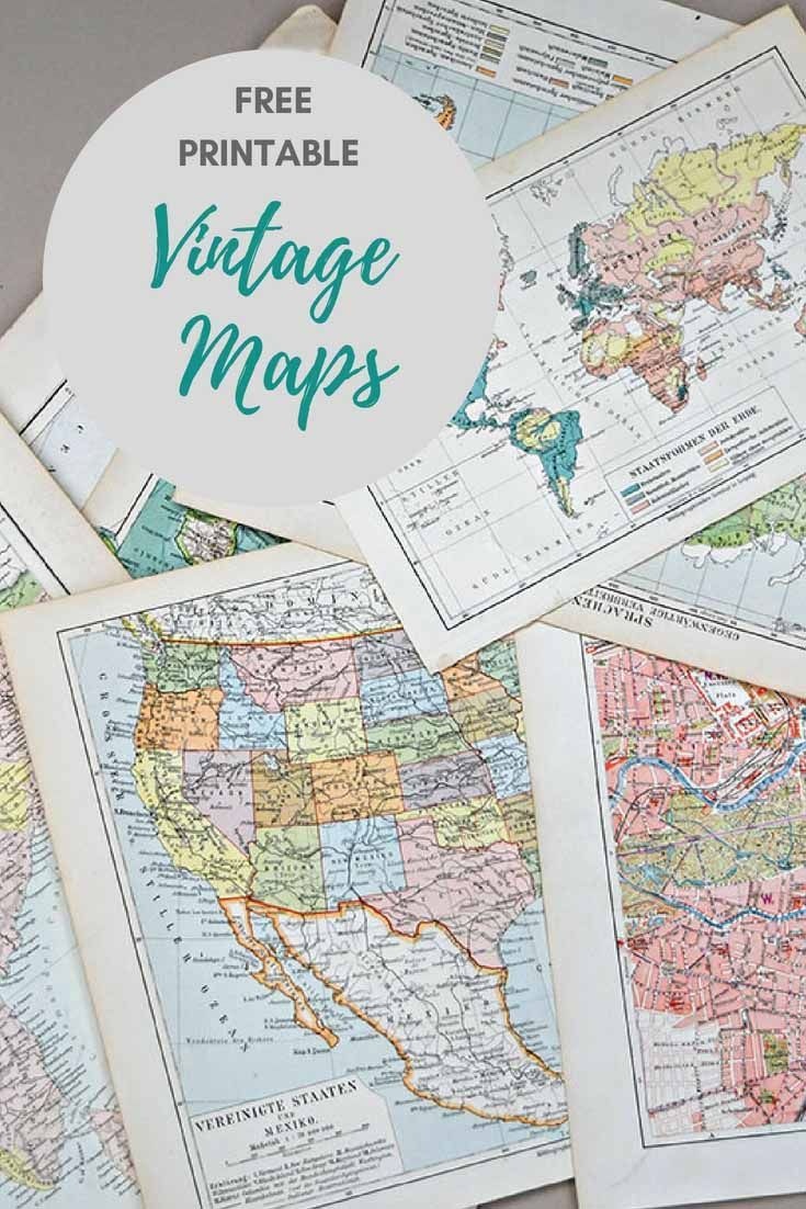 Wonderful Free Printable Vintage Maps To Download | Printables - Free Printable Maps