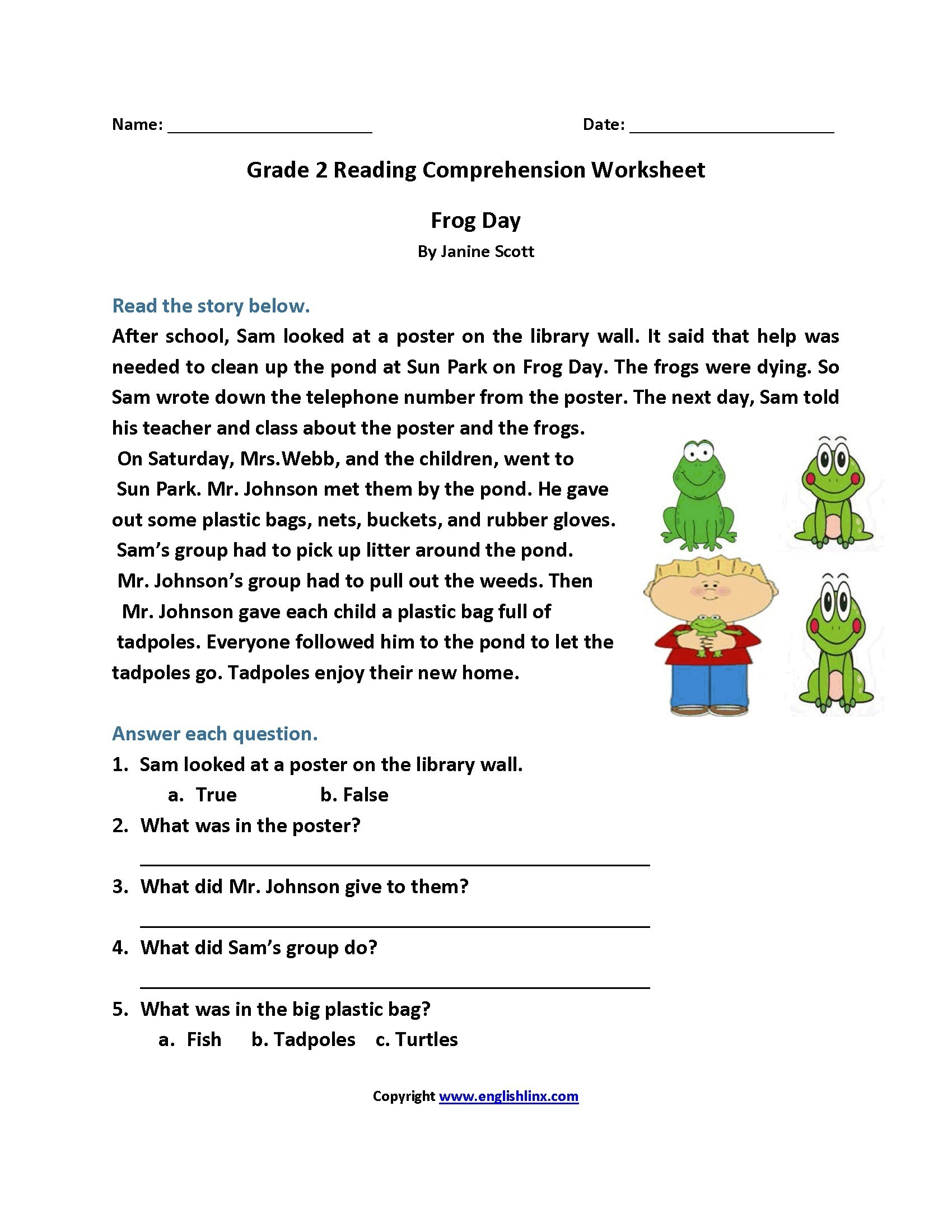 Worksheet : Free Printable Short Stories With Comprehension - Free Printable Stories For 4Th Graders