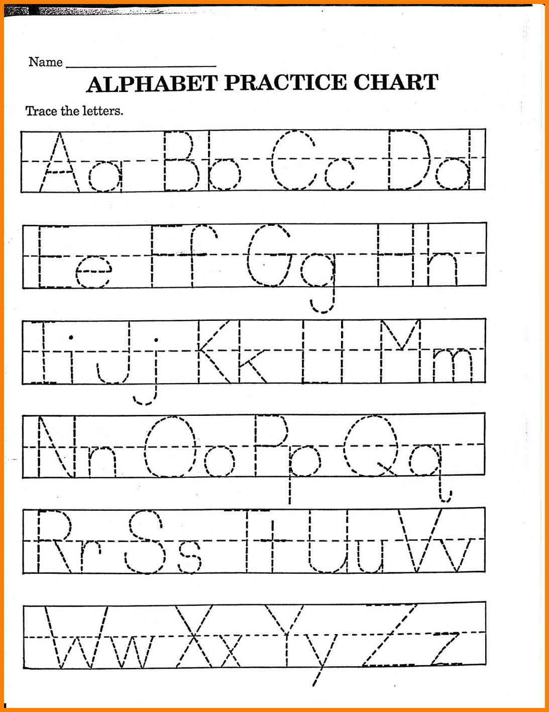 Handwriting Chart Print